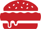 red burger logo