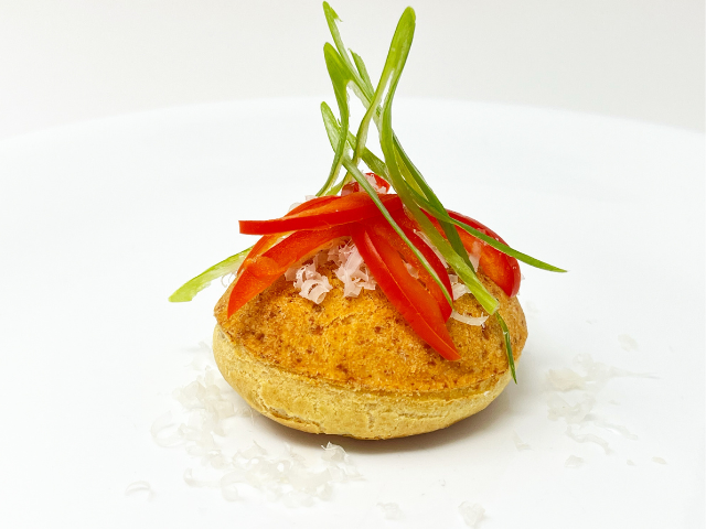Tomato Parmesan Cream Puff