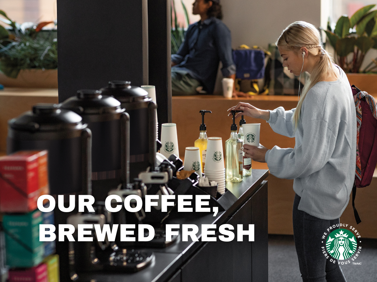 Our Coffee brewed Fresh