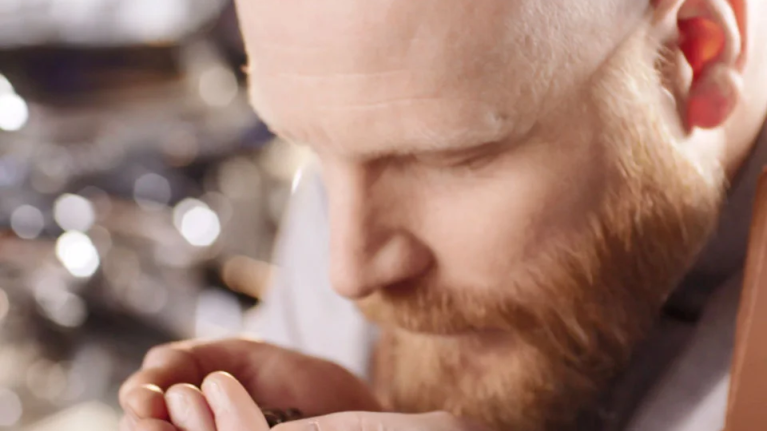 Chef Smelling Beans