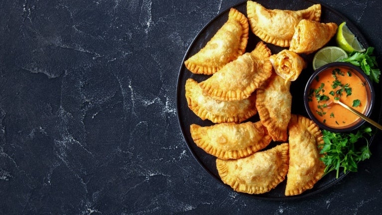 empanadas with sauce