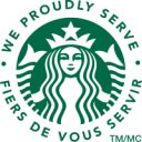 We Proudly Serve Starbucks Logo