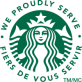 We Proudly Serve Starbucks Logo