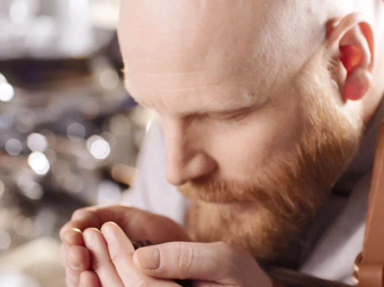 Chef Smelling Beans