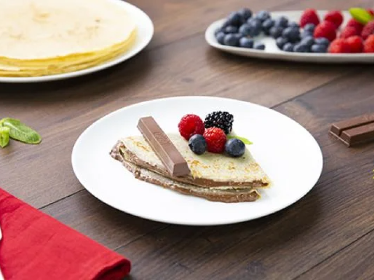 Crepes Made with KITKAT® Spread