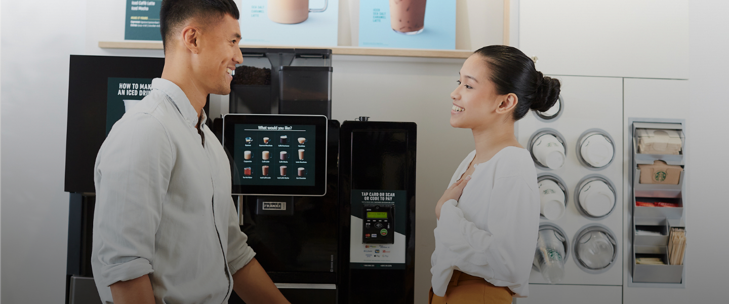 We Proudly Serve Starbucks for Office