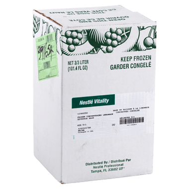 Nestle Vitality lemonade frozen concentrate case