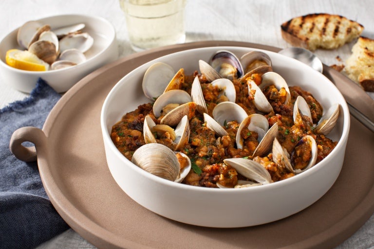 Chorizo Skillet with Clams