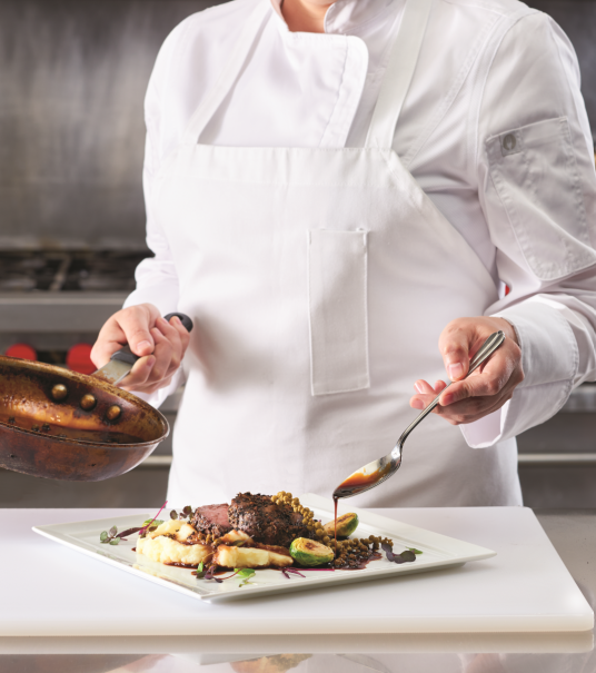 reduction sauce made with minors beef base