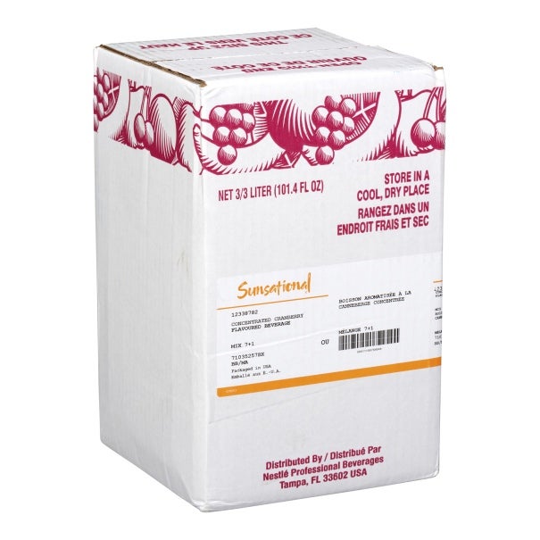 sunsational cranberry beverage case