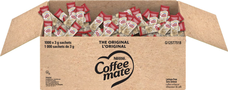 coffee mate single serve packet case open