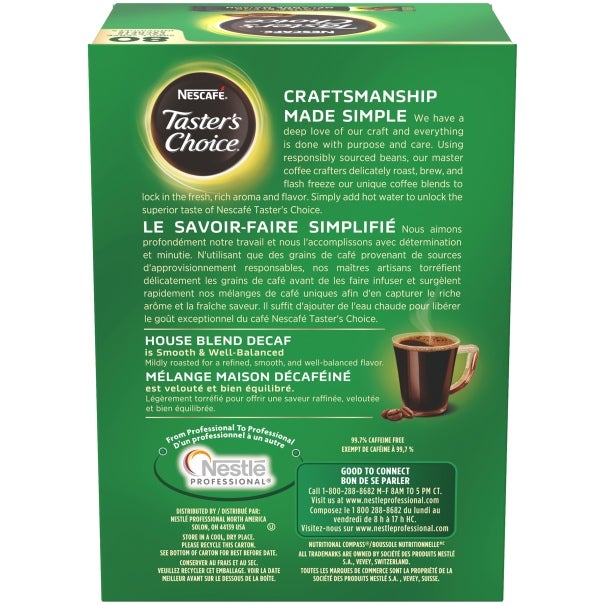 tasters choice decaf box back shot