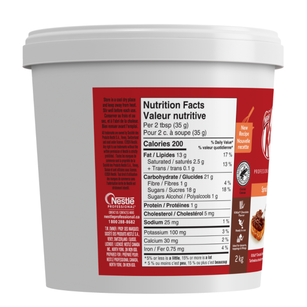 KK Spread 2kg Nutritional Facts