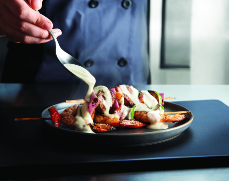Plate Featuring STOUFFER’S® CREAMY ALFREDO SAUCE