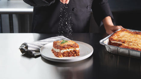 Plate featuring STOUFFER'S meat Lasagna