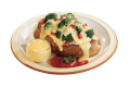trio by maggi baked potato with cheese sauce