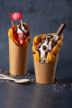 kitkat sauce dessert showcase