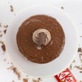 cheesecake made with kitkat spread
