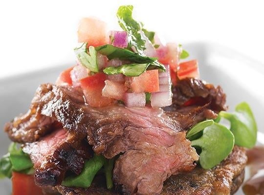 Bourbon and Ancho Marinated Skirt Steak