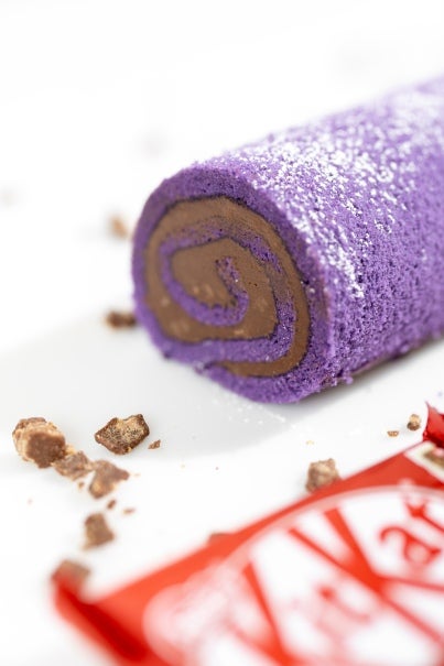 kitkat ube swiss roll