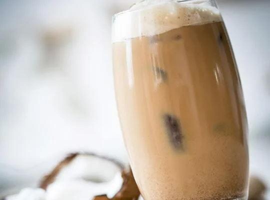 Iced Coconut Sweet Cream Latte, Non-Dairy