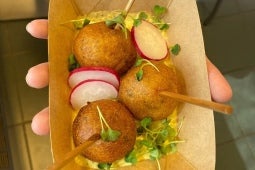 poblano meatball pops