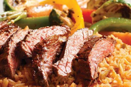 Ancho Skirt Steak with Roasted Vegetables, Gluten Free*