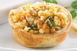 broccoli gratin and dijon mustard tarts