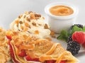 Berry Caramel Crepes with Minors Bourbon Sauce and Mascarpone