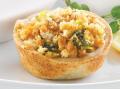 broccoli gratin and dijon mustard tarts